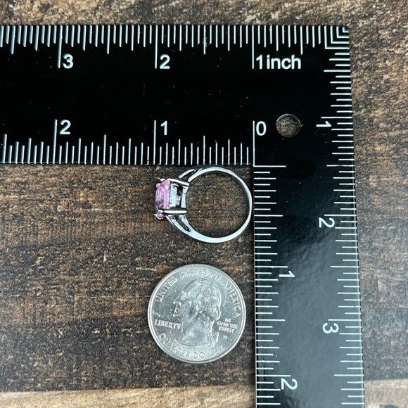 Sim Pink Sapphire Fashion Ring Size 6.5 - Picture 8 of 10